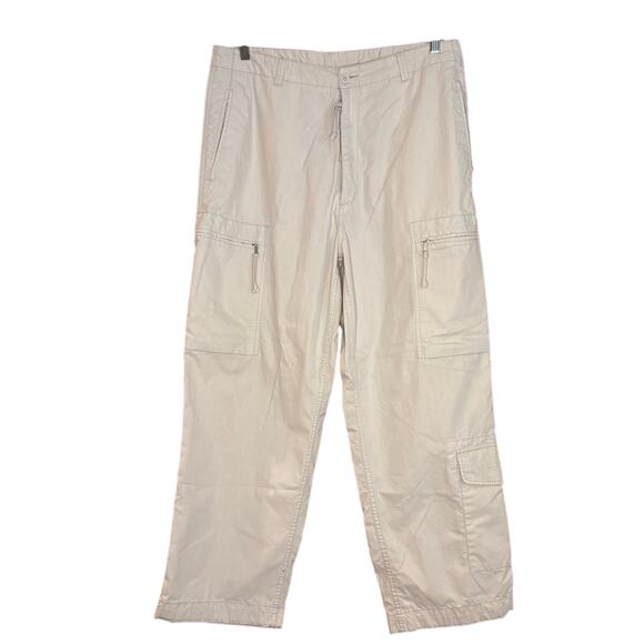 Men's Nautica Outdoor Carpenter Pants, Beige/Khaki, Size 36 x 30, EUC - Picture 1 of 4